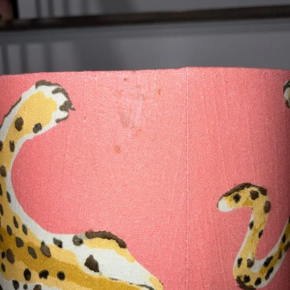 Anthropologie Dana Gibson Leopard Drum Lamp Shade new with tags